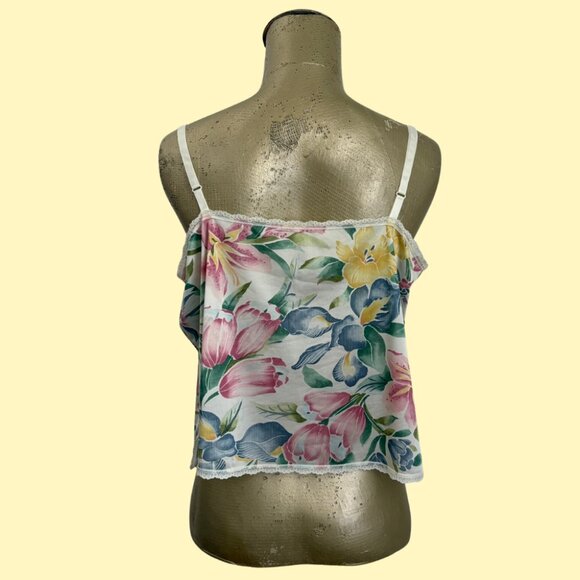 Vintage Vanity Fair Floral Camisole L - Picture 2 of 4